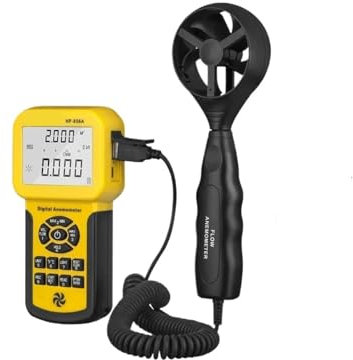 TIEOAXFT 856A Digital Wind Speed Air Volume Meter Anemometer USB/Handheld with Data Logger and Carry Case