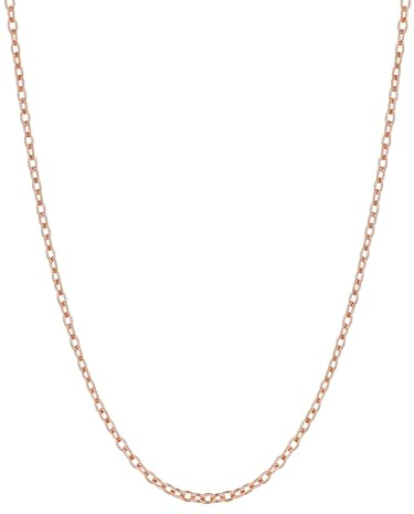U7 1,4 mm / 2,5 mm O-Kette Damen Herren, Ultraleicht & Hypoallergen, 316L Edelstahl Halskette zum Schichten und für Anhänger, 5cm Verlängerung, 4 Farben, 35-76cm, Perfekt für Alltag