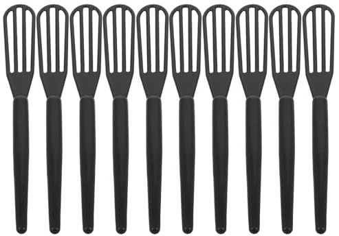 ARTSEWPLY Lot de 10 Mélangeurs de Teinture en Plastique Noir pour Coloration Cheveux, Maniabilité Confortable et Entretien Facile, pour Salon de Coiffure et Usage à Domicile