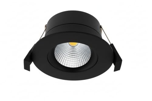 Hilux LightSolutions DS8 Schwarz - WLAN Beleuchtung mit Hohem Farbwiedergabeindex (CRI), IP44, 360°-Neigedesign, Kein Hub Erforderlich, Smarte Zeitpläne, Zeitschaltuhr