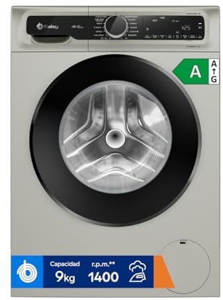 Balay 3TS495XS Waschmaschine, 9 kg, Bügeleisen, Schnellprogramm, Anti-Fingerabdruck-Stahl