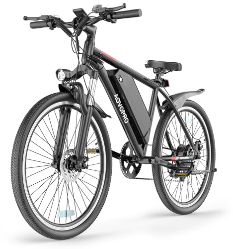 BK90 Electric Bike for Adults 26 Inch, Urban Electric Bicycle with 48V 9Ah Removable Battery & 250 Powerful Motor, 5 Pedal Assist Levels and Front Suspension E Bike for Men Women Commuter