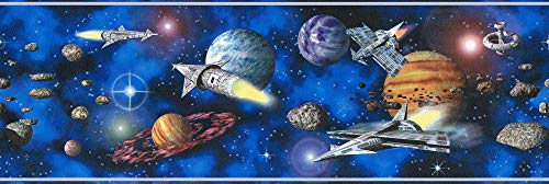 A.S. Création 999313 Frise murale Chambre Enfant Espace Etoiles All Space (Import Allemagne)