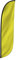 LookOurWay Feder Flagge, 12-feet, gelb