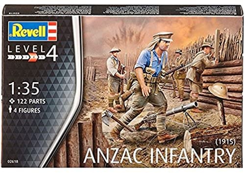 Revell – 02618 – Modellbau Figuren Anzac Infanterie 1915 – Maßstab 1/72, 12 ans to 18 ans