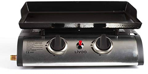 Be Nomad doc150 – Plancha de gas con 2 quemadores negro