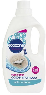 Ecozone Fresh Cotton Carpet Shampoo 1 Litre (Pack of 6)