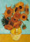 Wieco Art - Tournesol par Vincent Van Gogh - Reproduction de peintures à l'huile - Grande impression giclée florale moderne sur toile - Décoration murale pour chambre à coucher - L