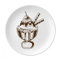 Cherry Chocolate Biscuits Cup Ice Cream Decorative Porcelain Dessert Plate 8 inch Dinner Home Gift