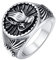 FaithHeart Edelstahl Betende Hände Ring für Herren Männer Bandring Punk Style,Polished Bibel Gebet Kreuz Siegelring mit Geschenkebox für Geburtstag Weihnachten