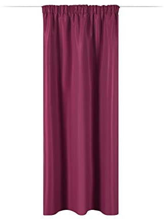 JEMIDI Vorhang Blickdicht - Gardine mit Kräuselband Universalband - 100% Polyester Dekoschal lang für Wohnzimmer Schlafzimmer - einfache Montage