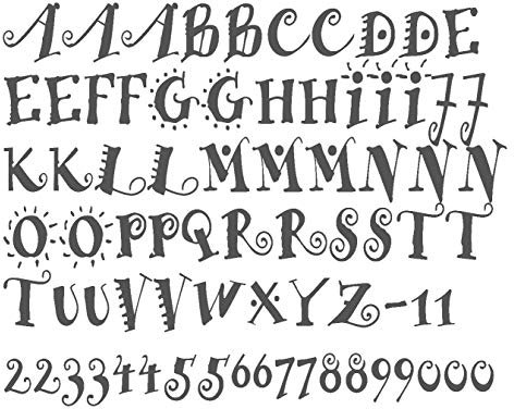 timalo® Wandtattoo Buchstaben Kinderzimmer, Kinderbuchstaben Aufkleber für Kinder | 68027-a1-dunkelgrau-M