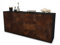 Stil.Zeit Sideboard Elettra, Korpus anthrazit matt, Front Industrie-Design Rost (180x79x35cm) Push-to-Open Technik & Leichtlaufschienen