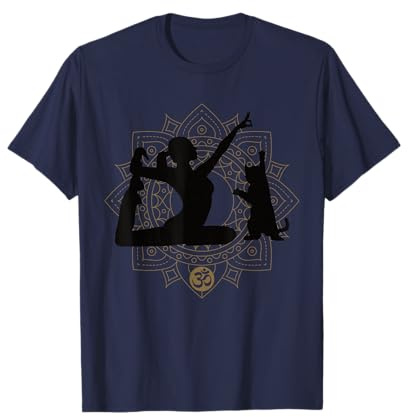 Lustiges Yoga mit Katze | Mandala Om Namaste Yogi T-Shirt