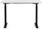 Kare Design Schreibtisch Office höhenverstellbar 140x60cm, Elektrisch höhenverstellbarer Schreibtisch mit Doppelmotor, Stufenlos höhenverstellbares Tischgestell inkl. Tischplatte, Steh-Sitz Pult