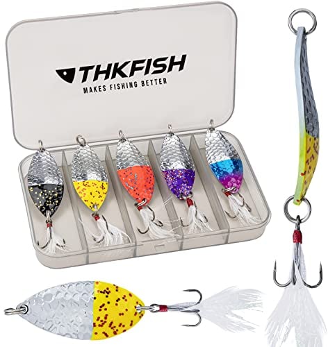 5 Piezas 14g Cucharilla Pesca, Cucharillas Pesca para Trucha