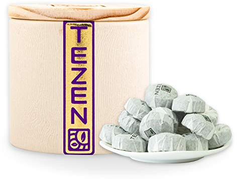TEZEN Bio Shou Pu Erh Mini Tuo aus Yunnan, China | Dunkler fermentierter Pu Erh Tee | Traditionell gepresst | Weich & erdig | 80 g