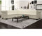MUSEVANE Chesterfield Ecksofa Gartenmöbel 6-Sitzer Kunstleder Weiß