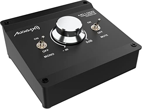Audibax MC1000 Control de Volumen Pasivo para Monitores de Estudio