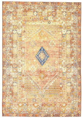 TOM TAILOR Funky Outdoor | Orient Two | Teppich aus 76% Polypropylen / 24% Polyester | maschinell gewebt | Größe: 80 x 165 cm | Farbe: Rust