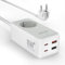LENCENT USB C Ladegerät, GaN3 Tech Mehrfach Ladegerät 65W mit 1 AC + 4 USB[2 USB-C + 2 USB-A], USB-C PD Ladestation für iPhone, iPad, MacBook, Galaxy, Huawei, Switch, Steam Deck, Weiß