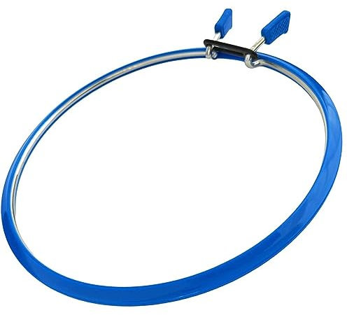 Premium-Qualität, Metallfederspannung, Stickrahmen, Kreuzstichrahmen, Stopfrahmen, Stickspannschuppen (blau, mittel)