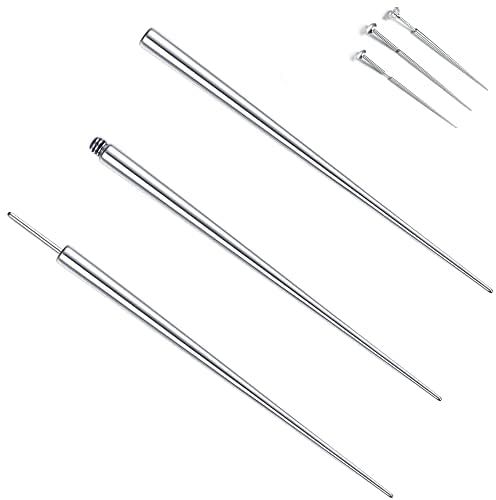 MATTE MAISA 3 Stück Titan Piercing Taper Einsteckstift für Ohr Nase Nabel Nippel Lippe Augenbraue Trage Körper Piercing Stretching Assistent Werkzeug 16G