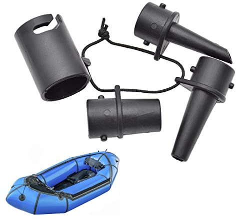Keloc Inflatable Bed Pump Connector, Inflatable Boats Leakage Proof Air Pump Adapter, Outdoor Portable Compressor Air Adaptor for Air Bed, Rubber Boat