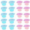 Sanfiyya Confezione da 20 collutori da Viaggio USA e Getta, Piccoli Articoli da toeletta da Viaggio Mini collutorio Portatile, collutorio in Gelatina da 13 ml, (Profumo di Menta+Rosa)