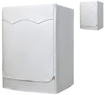 Waschmaschinenabdeckung Wasserdicht, Staubdicht, für Balkon-Waschmaschinen Geeignet, Schutz Vor Sonneneinstrahlung, Verschlüsselte Silberne Beschichtung