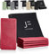 JF.kitchen® | 12 Stoffservietten mit Faltanleitung aus extra hochwertiger Baumwolle 40x40cm (Rot)