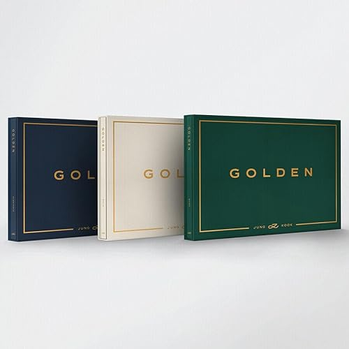 JUNGKOOK [GOLDEN] Album (SHINE/SOLID/SUBSTANCE - Random Ver. +1ea Store Gift BTS Photo Card) K-POP SEALED
