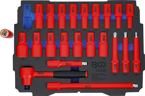 BGS 74356 | Schaumeinlage für Art. BOXSYS1 & 2: VDE Werkzeugsatz | 23-tlg.