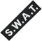 S.W.A.T. Aufnäher zum aufbügeln oder aufnähen Bügelbild Aufbügler für Kleidung gestickter Bügelflicken Applikation SWAT Police Kostüm Fasching Karneval Patch Größe 11,2 x 3,1 cm