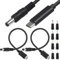 Xiatiaosann USB C to DC Power Cable, 12V 3A Type-C Plug to DC 5.5 x 2.1mm Male Charging Cable, USB C Input to DC Output Power Cord for Studio, Outdoor, With DC Converter Adapters (3FT, 2pcs)