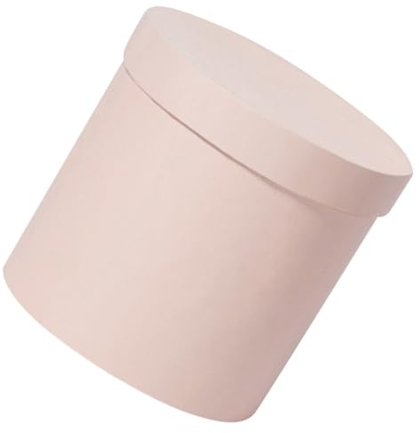 ABOOFAN Runde Blumenbox Mit Deckel Geschenkbox Aus Pappe Leere Blumenarrangements Eimerverpackung Blumen-Geschenkbox Für Hochzeitsantrag Partygeschenk Rosa