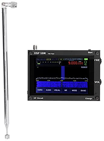 XTevu DSP SDR-Empfänger SDR-Empfänger Drahtloser Radio-DSP 3,5-Zoll-Touchscreen Registrierter 50-kHz-2-GHz-Ultradünn-Kurzwellen-Radioempfänger mit Antenne