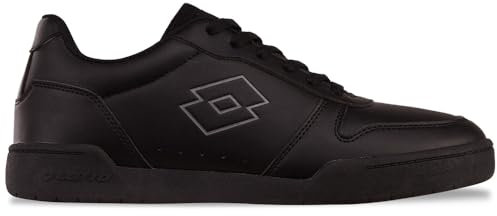 Lotto Unisex Sneaker, Black/DK.Grey, 44 EU