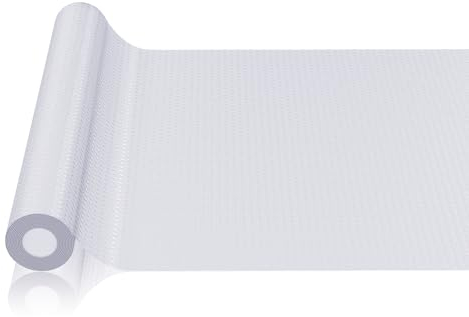 Bäcker & Lecker Schubladenmatte Antirutschmatte 30 x 150 cm 2 Rollen Küche Schubladen Matte Schubladenschoner Rutschmatte für Küchenladen Kühlschran Regale Zuschneidbar Transparent