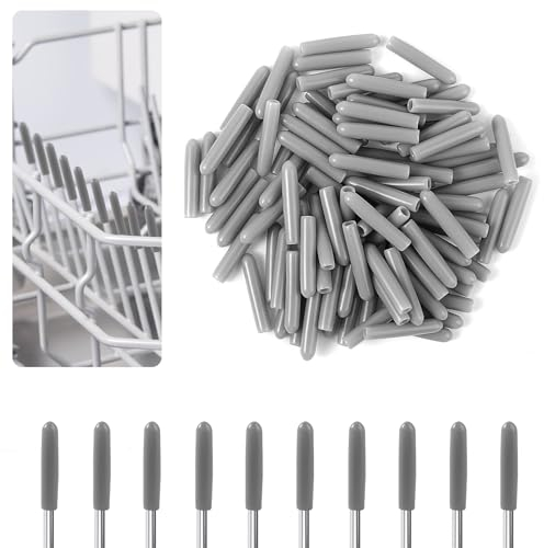 Bewudy Kit de Reparación Universal para Estantes de Lavavajillas - 100 Piezas de Revestimiento y Tapas para Dientes