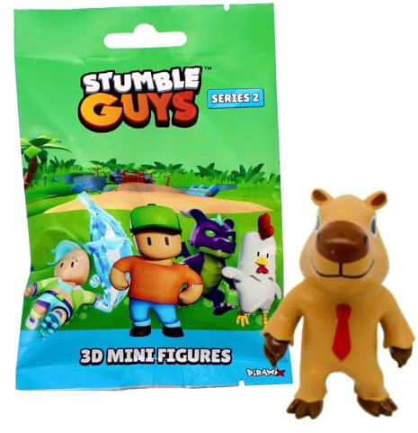 Generisch Stumble Guys 3D Sammelfiguren Serie 2 - Chrome Crystal Figur - Auswahl (Figur 7. Capybara)