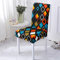 Stuhlhussen Blau Orange Stuhlüberzug Weich Spandex Stuhlhussen Schwingstühle Stuhlbezug Waschbar Stuhl überzug Abnehmbare Stuhlbezüge mit Gummiband Hussen für Stühle Stuhlhussen 8er Set
