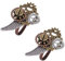 ANDRESLAD Steampunk- für Herren und Damen kreativer Vintage- aus Legierung einzigartige Zahnräder und Getriebe