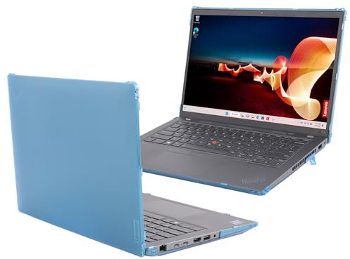 mCover Hard Case ONLY Compatible for 2023-2024 14 Lenovo ThinkPad T14 Gen 3 / Gen 4 Windows Notebook PC (with 180° Hinge, NOT Fitting Any Other Lenovo Models) - Aqua