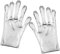 Bencailor Alien Silber Handschuhe Metallische Vollfinger Handschuhe Karneval Zubehör für Damen Alien Cosplay Karneval Maskeraden Thema Party Kostüm Zubehör (1)