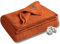 Dalisa GOTS-Zertifizierte Bio-Baumwolle Strickdecke – Weich & Gemütlich, Vorgewaschen – Perfekt für Couch, Bett & Deko – Waschmaschinengeeignet (Kürbis Orange, 203x228 cm)