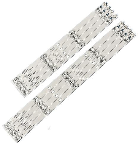 TVAAGHBCBR Kit 8 Stück LED-Hintergrundbeleuchtungsleiste kompatibel for Thomson 55 TV 55UD6216 55UD6236 55UD6206 55UD6206W