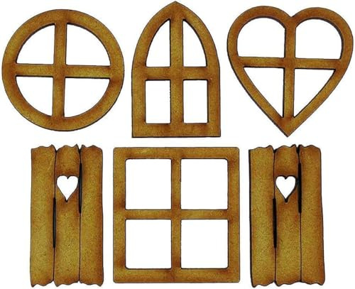 ZGLUZP 1 lot de décorations en bois pour porte de jardin féérique et fenêtres, décoration de tronc d'arbre, sculptures et statues de jardin