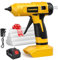 Caossuixin Cordless Glue Gun, 20V 100W Hot Glue Gun with 10pcs Glue Sticks, Fast Preheating Hot Glue Gun Kit with Charger, Mini Glue Gun with 2000mAh Lithium-ion Battery for Crafting, DIY, Art