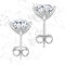 KRKC Moissanit Ohrringe, Moissanite Ohrstecker für Damen, 14K Weißgold Vergoldetes 925 Sterling Silber, Lilienblüten Design, 2 Karat D-Farbe VVS1 Hypoallergen, Geschenk für Frau Mutter Freundin Sie